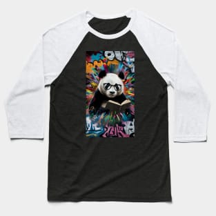 Book lover panda Baseball T-Shirt